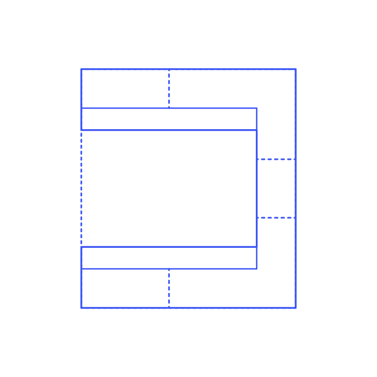 Layouts Pantries Butler Framed U Shape 2 Side Split Outline Svg File Free Vectors